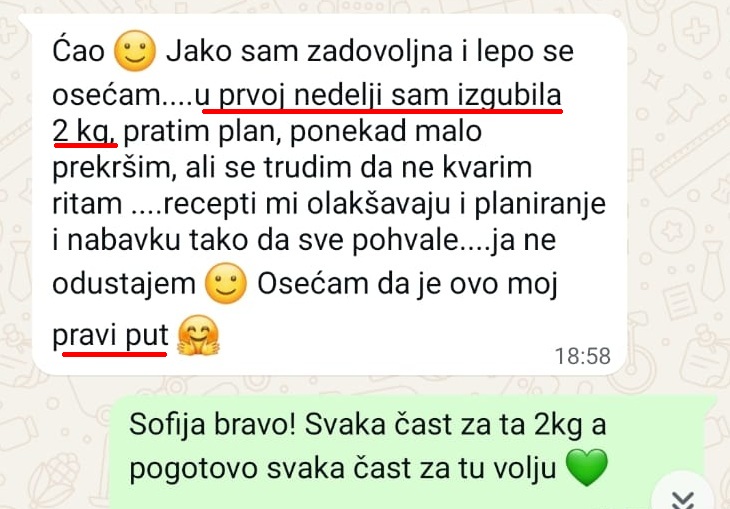 Poruka učesnice programa