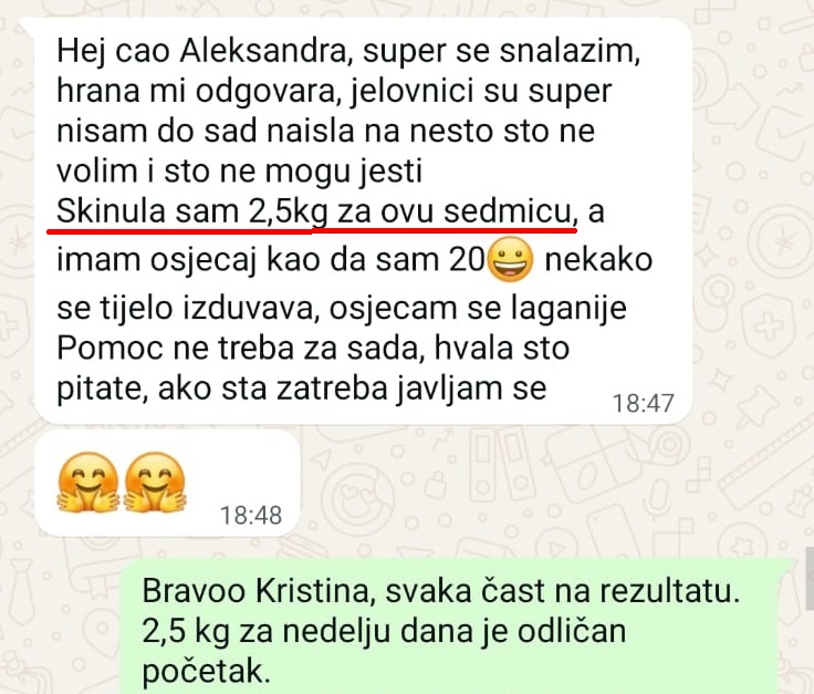 Poruka učesnice programa